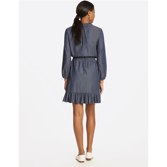 Draper James Chambray Popover Dress - Picture 4 of 10